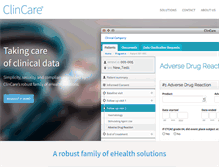 Tablet Screenshot of clincare.com